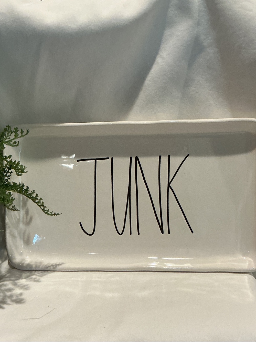 EUC - Rae Dunn Ceramic JUNK Tray
